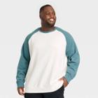 Men's Big & Tall Standard Fit Pullover Sweatshirt - Goodfellow & Co Blue
