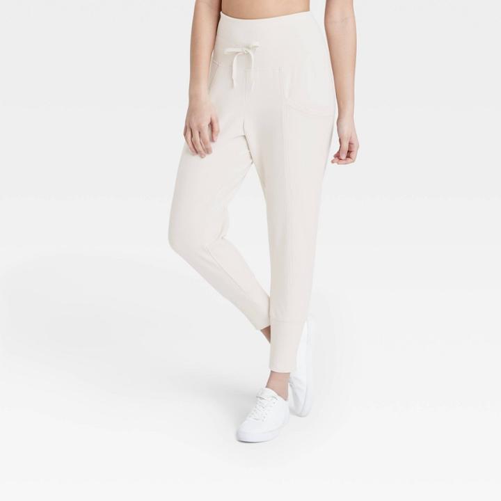Women's High-waisted Ribbed Jogger Pants 25.5 - All In Motion