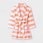 Girls' Rugby Striped Robe - Cat & Jack White