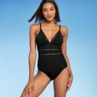 Kona Sol Women's Ladder Trim Medium Coverage One Piece Swimsuit - Kona