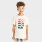 Kids' Holiday 'jingle Bells' Matching Family Pajama T-shirt - Wondershop White