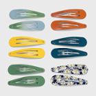Patterned Snap Clip Set 12pc - Wild Fable Multicolor Earth Tones