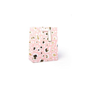 Spritz Medium Animal Print Gift Bag With Foil Pink/gold -