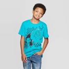 Boys' The Lion King Simba Curve Hem Short Sleeve T-shirt - Turquoise Heather