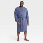 Men's Big & Tall Knit Robe - Goodfellow & Co Navy Blue