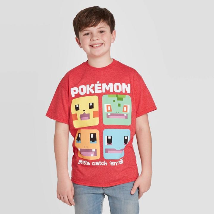 Petiteboys' Short Sleeve Pokemon 'gotta Catch 'em All!' T-shirt - Red