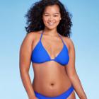 Women's Triangle Bikini Top - Wild Fable Cobalt Blue