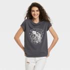 Grayson Threads Women's Aquarius Zodiac Short Sleeve Graphic T-shirt - Gray