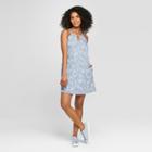 Women's Floral Print Scallop Embroidered Dress - Lots Of Love By Speechless (juniors') Chambray