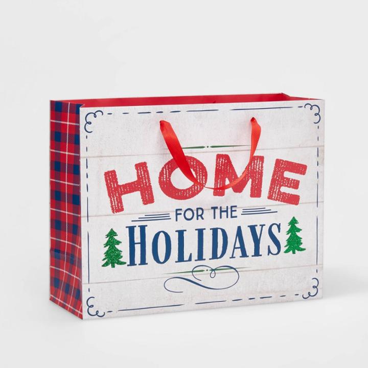Large Vogue Home For The Holidays Gift Bag - Wondershop