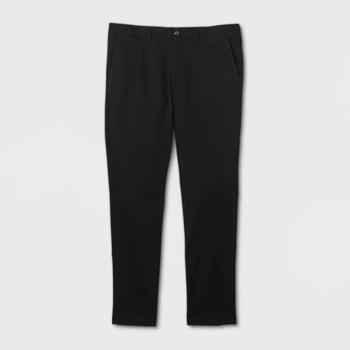 Men's Tall Skinny Chino Pants - Goodfellow & Co Black