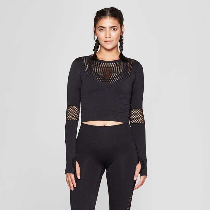 Women's Seamless Crop Top - Joylab Black