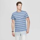 Men's Striped Regular Fit Short Sleeve Indigo T-shirt - Goodfellow & Co Xavier Navy