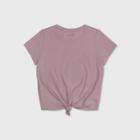 Women's Plus Size Short Sleeve Knit Front T-shirt - Universal Thread Pink 1x, Women's,