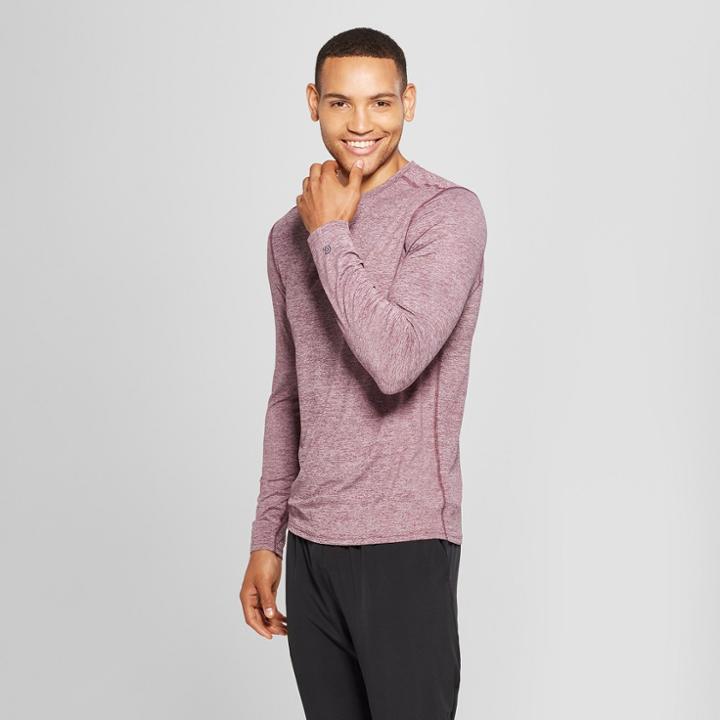 Men's Long Sleeve Tech T-shirt - C9 Champion Dark Berry Purple Heather
