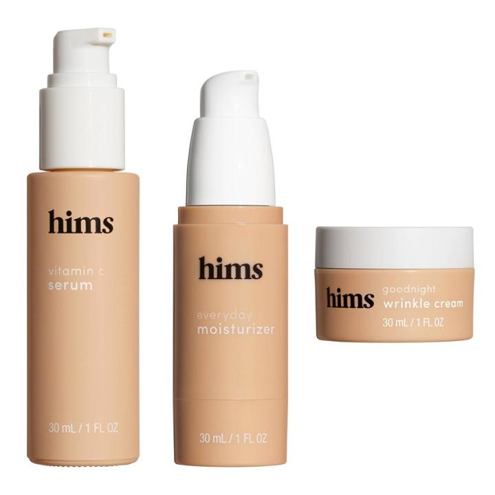 Hims Skin Good Night Wrinkle Cream + Morning Serum + Moisturizer Kit