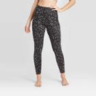 Women's High-waisted 7/8 Printed Leggings - Joylab Black Leopard