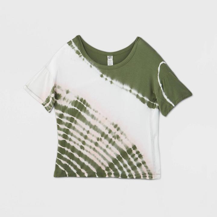 Women's Short Sleeve Tie-dye T-shirt - Joylab Green