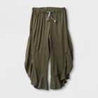 Girls' Crop Pants Large Ruffle - Cat & Jack Palm Tree