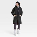 Women's Mid Length Puffer Jacket - All In Motion Black