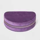 Half Moon Zippered Case - A New Day Purple