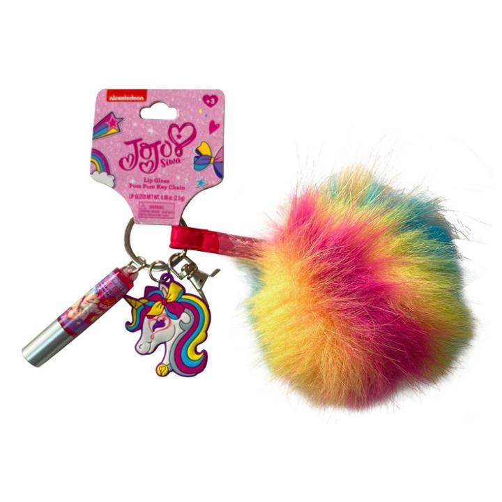 Jojo Siwa Lip Gloss Pom Pom & Key Chain