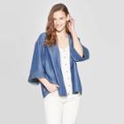 Target Women's Short Kimono - Universal Thread Denim Blue