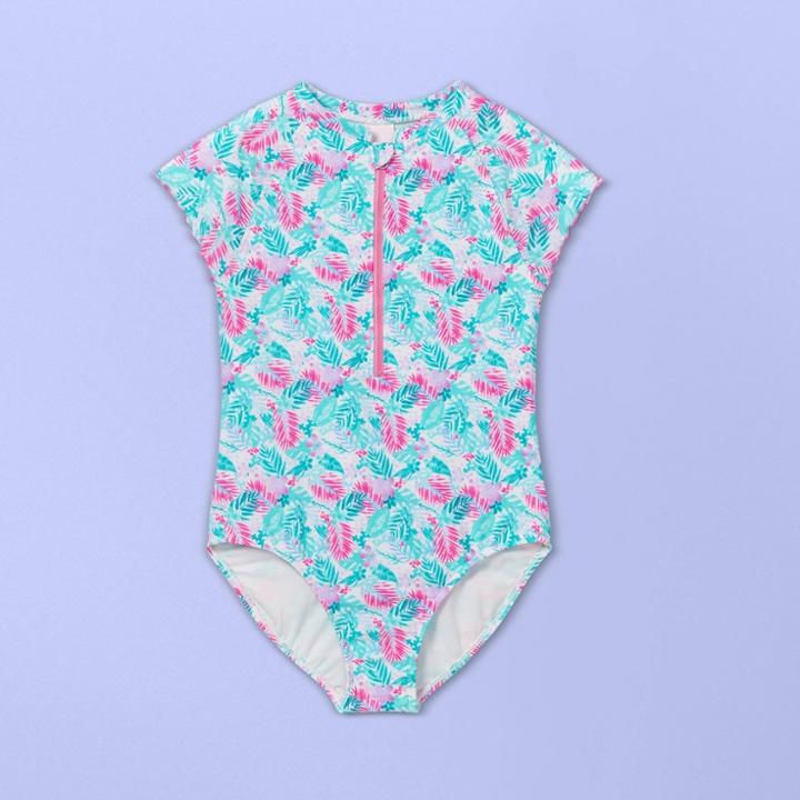 Girls' Shells Print One Piece Swimsuit - More Than Magic Xs,