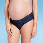 Maternity Foldover Swim Bottoms - Isabel Maternity By Ingrid & Isabel Navy