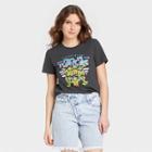 Women's Teenage Mutant Ninja Turtles Boyfriend Short Sleeve Graphic T-shirt - Black