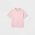 Men's Big & Tall Loose Fit Adaptive Polo Shirt - Goodfellow & Co Pink