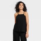 Women's Ribbed Tank Top - A New Day Black
