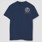 Boys' Marvel Avengers Assemble Short Sleeve T-shirt - Navy