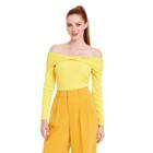 Women's Off The Shoulder Bodysuit - Sergio Hudson X Target Yellow Xxs