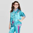 Disney Girls' Aladdin Bomber Jacket - Turquoise