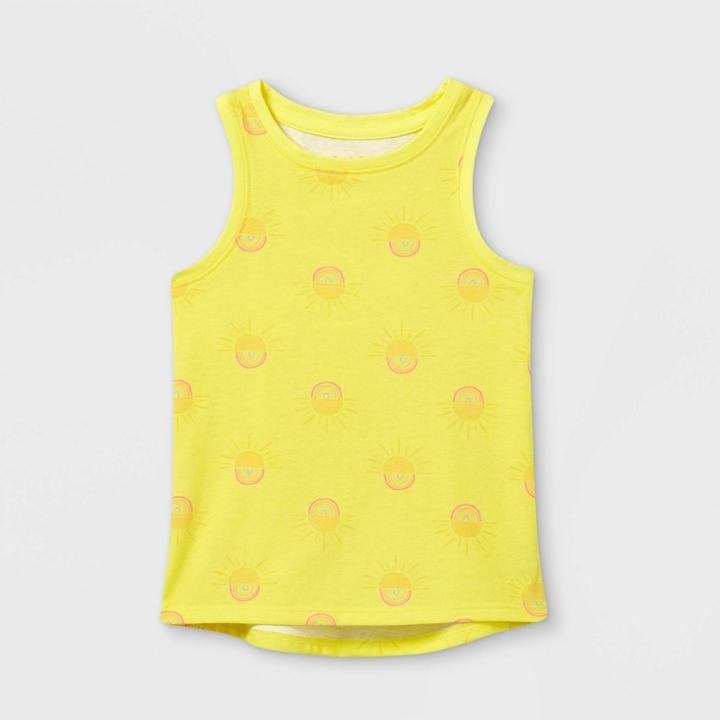 Toddler Girls' Rainbow Sunshine Tank Top - Cat & Jack Yellow