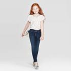 Girls' Ultimate Stretch Skinny Jeans - Cat & Jack Dark Wash 6x Slim, Dark Blue