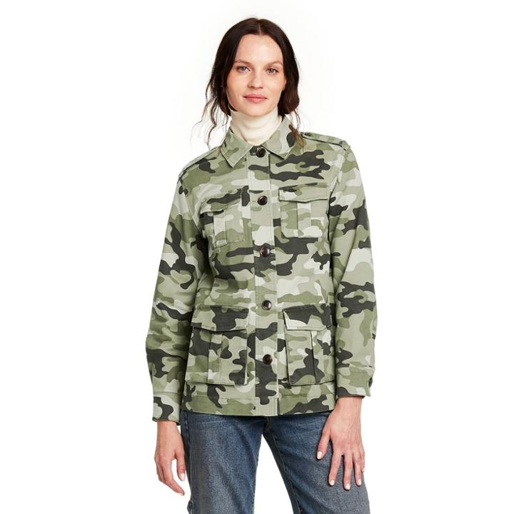 Women's Camo Print Jacket - Nili Lotan X Target Olive Green Xxs