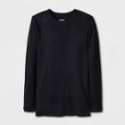 Men's Relaxed Fit Long Sleeve Thermal Underwear Shirt - Goodfellow & Co Black