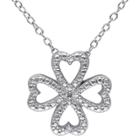 Target 0.01 Ct. T.w. Diamond Multiple Heart Pendant Necklace In Sterling Silver - Hij I3 - White