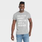 Well Worn Black History Month Men's Names Short Sleeve T-shirt - Gray