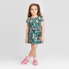 Toddler Girls' Floral Ruffle Neck Dress - Art Class 12m, Toddler Girl's,