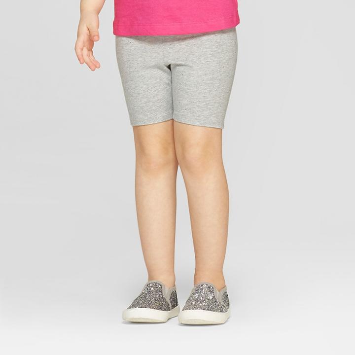 Toddler Girls' Bike Shorts - Cat & Jack Heather Gray