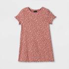 Toddler Girls' Ribbed Short Sleeve Dress - Art Class Pink
