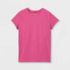 Girls' Short Sleeve T-shirt - Cat & Jack Bright Pink