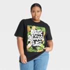 No Brand Black History Month Women's Plus Size Beautiful, Black, Proud Short Sleeve T-shirt - Black