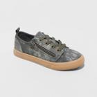 Kids' Lucian Double Zipper Sneakers - Cat & Jack Olive Green