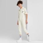 Women's Ascot + Hart Utility Long Sleeve Graphic Jumpsuit - Tan