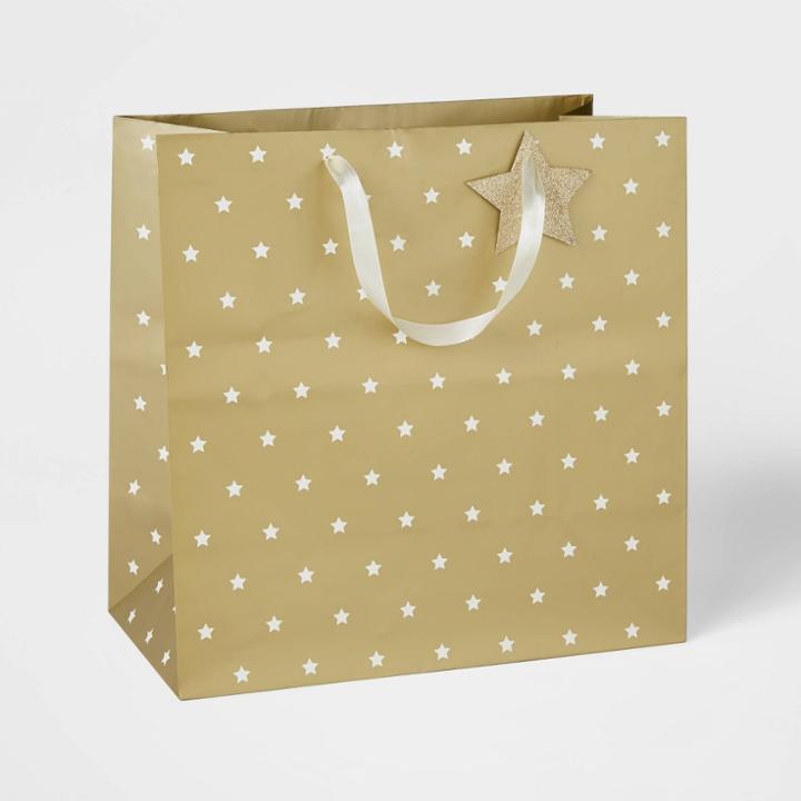 Stars Gift Bag Gold - Wondershop