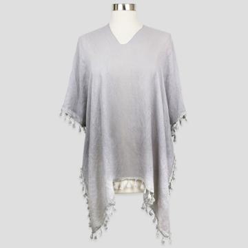 Sylvia Alexander Women's Tassel Poncho Sweater -